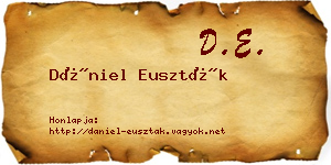 Dániel Euszták névjegykártya